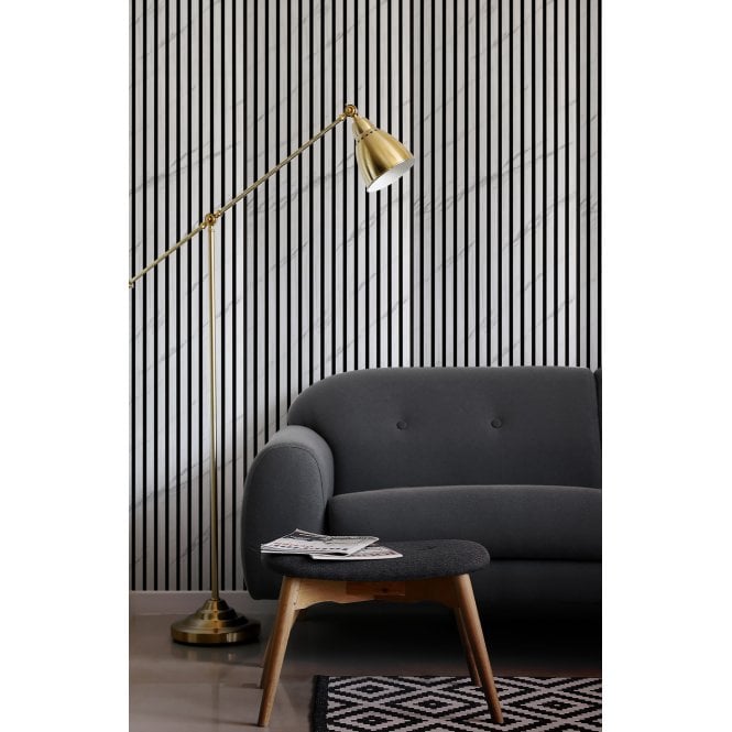 Carrara Grey Acoustic Wood Panel 240cm x 60cm x 21mm