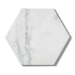 Equipe Carrara Hexagon White 17.5cm x 20cm Wall & Floor Tile