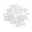Carrara Honed Marble 28cm x 28.5cm Fan Mosaic Tile