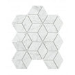 Carrara Honed Marble 29.8cm x 26cm Rhombus Mosaic Tile
