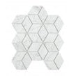 Carrara Honed Marble 29.8cm x 26cm Rhombus Mosaic Tile