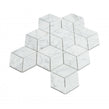 Carrara Honed Marble 29.8cm x 26cm Rhombus Mosaic Tile