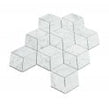 Carrara Honed Marble 29.8cm x 26cm Rhombus Mosaic Tile