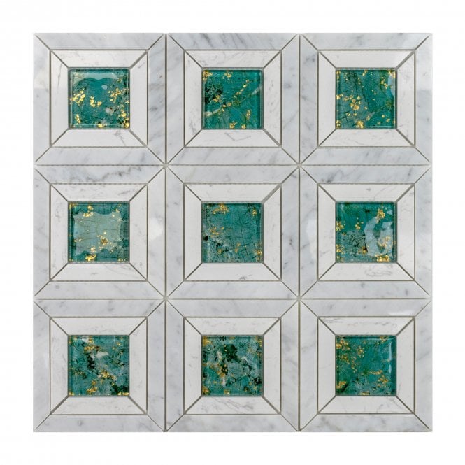 Carrara Jade Stone 35cm x 35cm Mosaic Tile