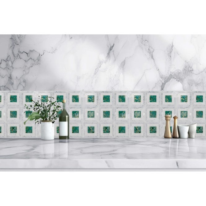 Carrara Jade Stone 35cm x 35cm Mosaic Tile