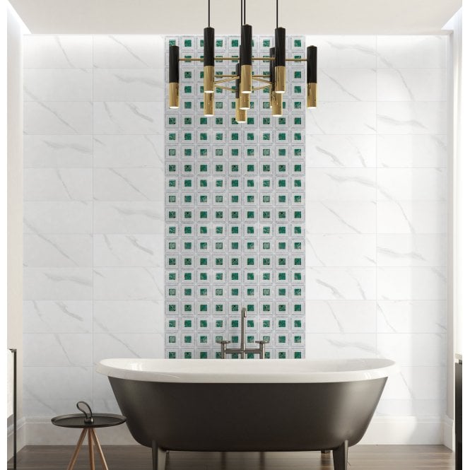 Carrara Jade Stone 35cm x 35cm Mosaic Tile