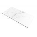 Carrara White Gloss Marble Effect Rectified Porcelain 30cm x 60cm Wall & Floor Tile