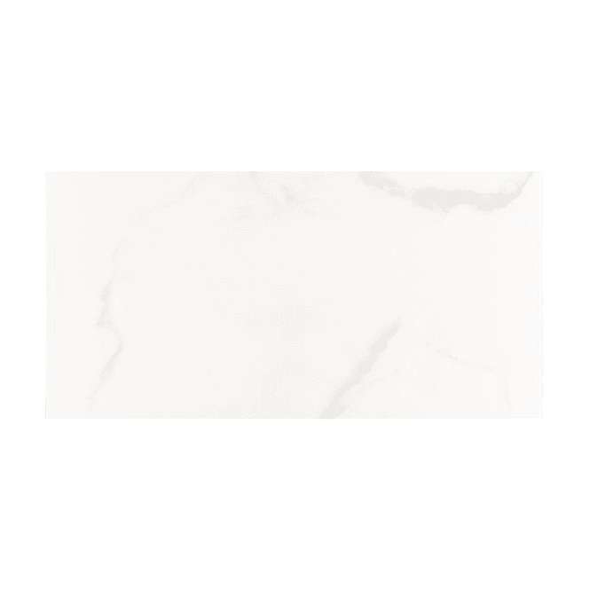 Carrara White Gloss Marble Porcelain 30cm x 60cm Multiuse Wall Tile