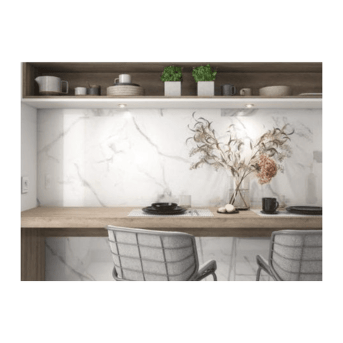 Carrara White Gloss Marble Porcelain 30cm x 60cm Multiuse Wall Tile