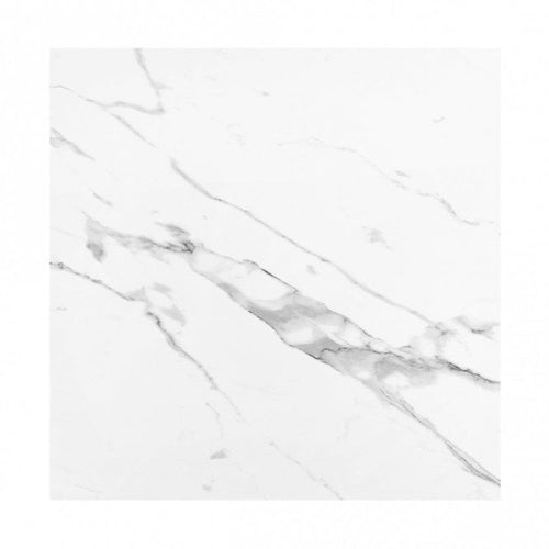 Carrara White Matt Marble Effect Rectified Porcelain Floor Tile 120cm x 120cm