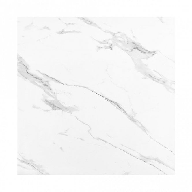 Carrara White Matt Marble Effect Rectified Porcelain Floor Tile 120cm x 120cm