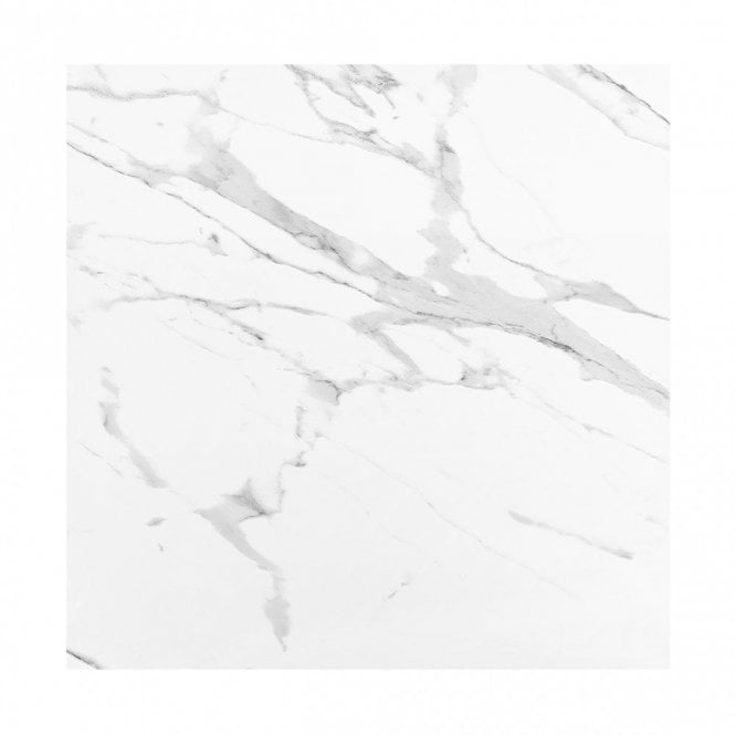 Carrara White Matt Marble Effect Rectified Porcelain Floor Tile 120cm x 120cm