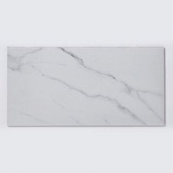 Carrara White Matt Marble Porcelain 30cm x 60cm Wall & Floor Tile
