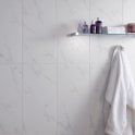 Carrara White Matt Marble Porcelain 30cm x 60cm Wall & Floor Tile