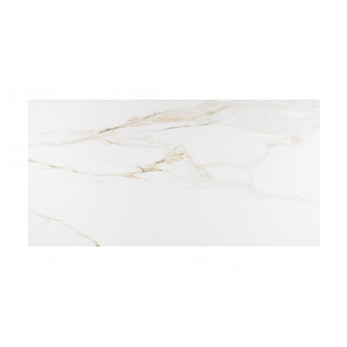 Carrera Gold Marble Effect Rectified Large Matt Porcelain 60cm x 120cm Floor Tile