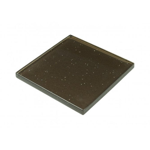 Cedar Sparkle Brown 10cm x 10cm Glass Wall Tile