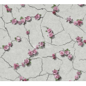 Cemented Floral Pink Wallpaper