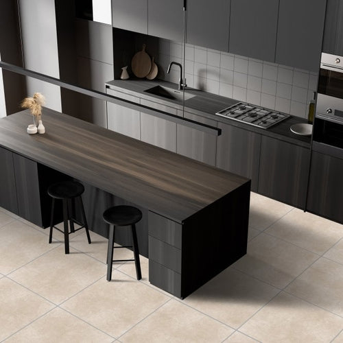 Cementino Ivory Matt 80cm x 80cm Wall and Floor Tile