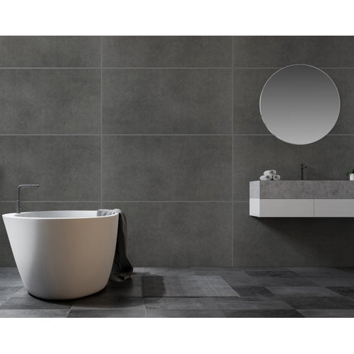 Cementino Light Grey Matt 30cm x 60cm Wall & Floor Tile
