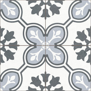 Chateau Blue 45cm x 45cm Wall & Floor Tile