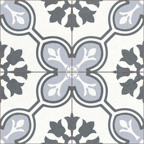 Chateau Blue 45cm x 45cm Wall & Floor Tile