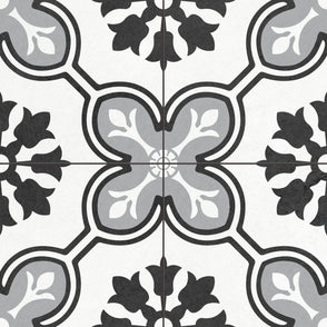 Chateau Noir 45cm x 45cm Wall & Floor Tile