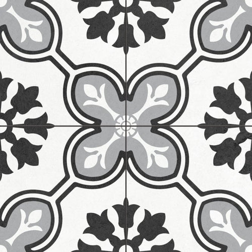 Chateau Noir 45cm x 45cm Wall & Floor Tile