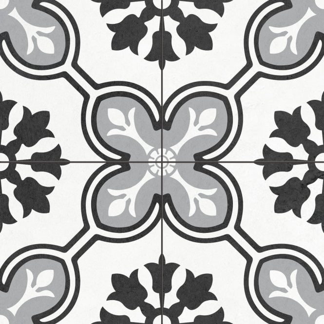 Chateau Noir 45cm x 45cm Wall & Floor Tile