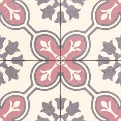 Chateau Rose 45cm x 45cm Wall & Floor Tile
