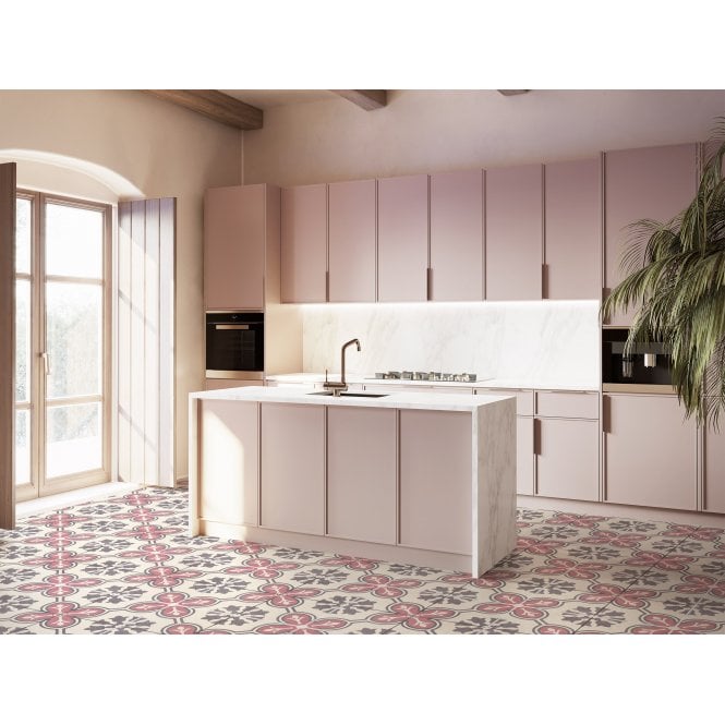 Chateau Rose 45cm x 45cm Wall & Floor Tile