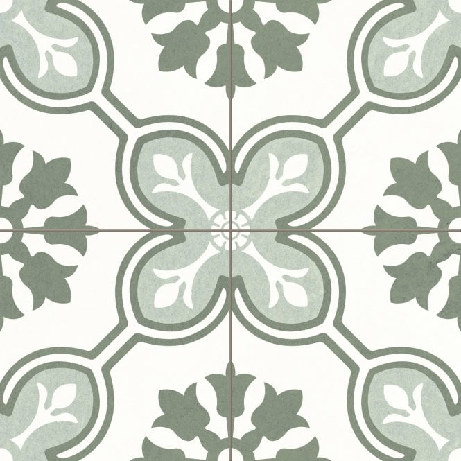 Chateau Vert 45cm x 45cm Wall & Floor Tile