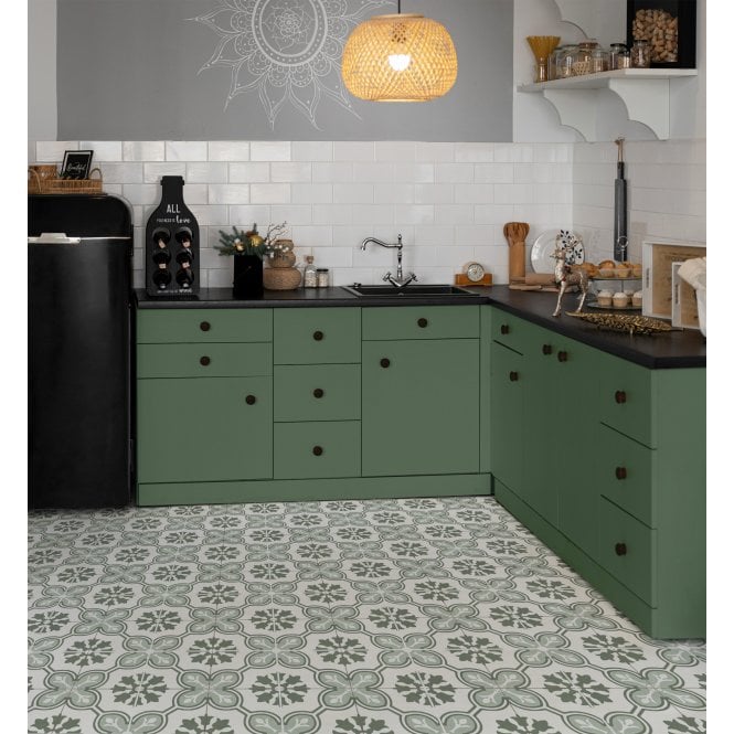 Chateau Vert 45cm x 45cm Wall & Floor Tile