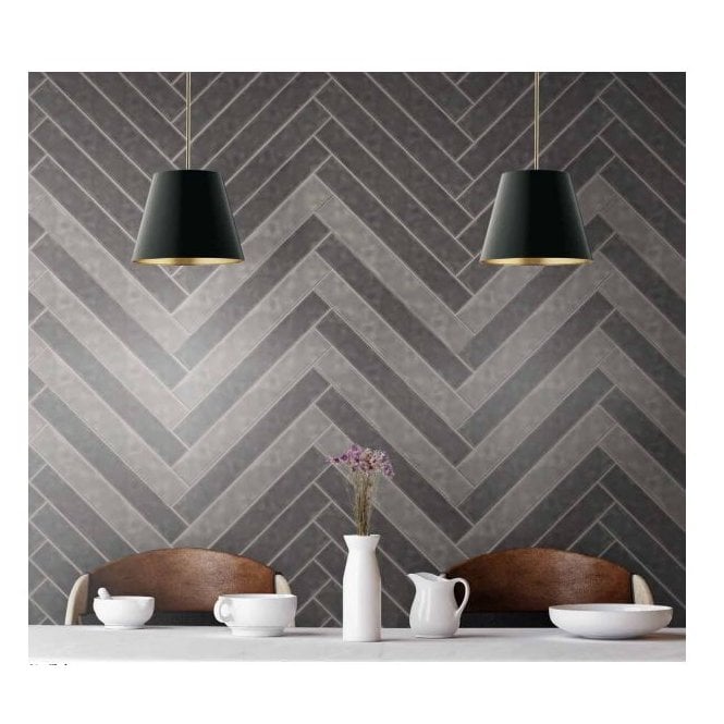 Chelsea Graphite 5cm x 20cm Wall Tile