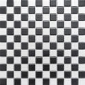 Chessboard Black and White Matt (2.3cm x 2.3cm) 30cm x 30cm Mosaic Tile