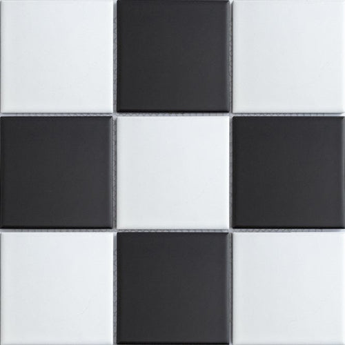 Chessboard Glossy 30.6cm x 30.6cm (9.7cm x 9.7cm) Mosaic Tile