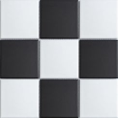 Chessboard Glossy 30.6cm x 30.6cm (9.7cm x 9.7cm) Mosaic Tile