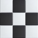 Chessboard Glossy 30.6cm x 30.6cm (9.7cm x 9.7cm) Mosaic Tile