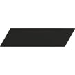 Equipe Chevron Black Matt Left 18.6 x 5.2cm Wall Tile PER BOX