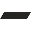 Equipe Chevron Black Matt Left 18.6 x 5.2cm Wall Tile PER BOX