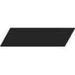 Equipe Chevron Black Matt Left 18.6 x 5.2cm Wall Tile PER BOX