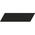 Equipe Chevron Black Matt Left 18.6 x 5.2cm Wall Tile PER BOX