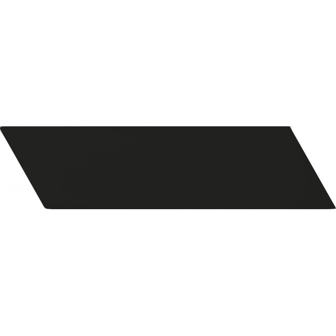 Equipe Chevron Black Right 18.6 x 5.2cm Wall Tile PER BOX