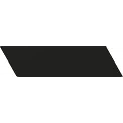 Equipe Chevron Black Right 18.6 x 5.2cm Wall Tile PER BOX