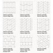 Equipe Chevron Cream Left 18.6 x 5.2cm Wall Tile PER BOX