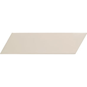 Equipe Chevron Cream Left 18.6 x 5.2cm Wall Tile PER BOX