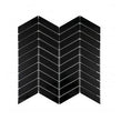 Chevron Gloss Black 28.85cm x 30.25cm (2.3cm x 8.5cm) Mosaic Tile