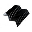 Chevron Gloss Black 28.85cm x 30.25cm (2.3cm x 8.5cm) Mosaic Tile