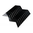 Chevron Gloss Black 28.85cm x 30.25cm (2.3cm x 8.5cm) Mosaic Tile