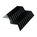 Chevron Gloss Black 28.85cm x 30.25cm (2.3cm x 8.5cm) Mosaic Tile