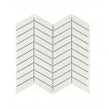 Chevron Gloss White 28.85cm x 30.25cm (2.3cm x 8.5cm) Mosaic Tile
